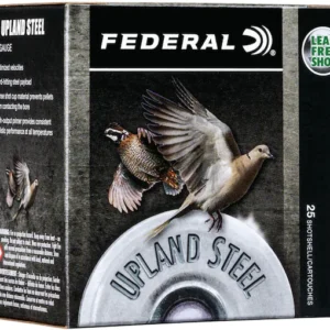 Federal Factory Second Upland Steel Ammunition 20 Gauge 2-3/4" 3/4 oz #7-1/2 Non-Toxic Steel Shot Case of 250 (10 Boxes of 25)
