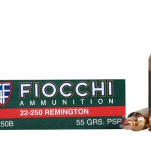 Fiocchi Shooting Dynamics Ammunition 22-250 Remington 55 Grain Pointed Soft Point Box of 20