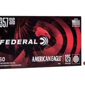 Federal American Eagle Ammunition 357 Sig 125 Grain Full Metal Jacket
