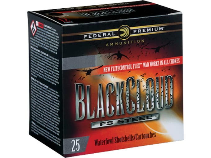 Federal Premium Black Cloud Ammunition 12 Gauge 3" 1-1/4 oz #1 Non-Toxic FlightStopper Steel Shot
