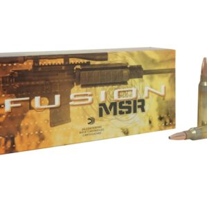 Federal Fusion MSR Ammunition 223 Remington 62 Grain Bonded Spitzer Boat Tail