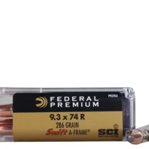 Federal Premium Safari Ammunition 9.3x74mm Rimmed 286 Grain Swift A-Frame Box of 20