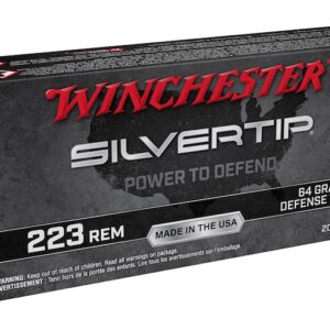 Winchester Silvertip Defense Ammunition 223 Remington 64 Grain Polymer Tip Box of 20