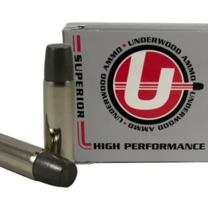 Underwood Ammunition 44 Remington Magnum +P+ 340 Grain Lead Flat Nose Gas Check Box of 20