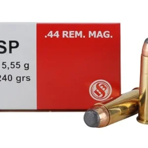 Sellier & Bellot Ammunition 44 Remington Magnum 240 Grain Soft Point Box of 50