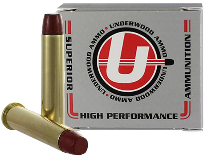 Underwood Ammunition 45-70 Government +P 430 Grain Hard Cast Lead Long Flat Nose Gas Check Box of 20