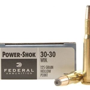 Federal Power-Shok Ammunition 30-30 Winchester 125 Grain Jacketed Hollow Point Box of 20