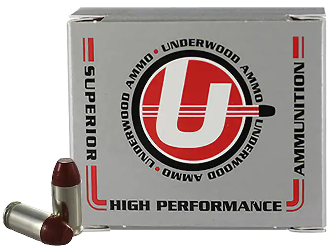 Underwood Ammunition 380 ACP +P 100 Grain Lead Flat Nose Box of 20