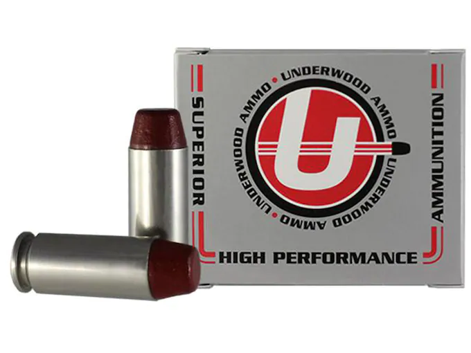 Underwood Ammunition 10mm Auto 220 Grain Hard Cast Flat Nose Box of 20