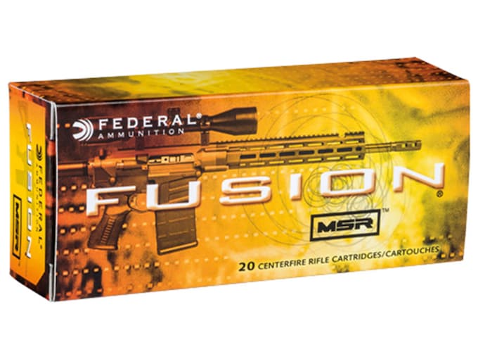 Federal Fusion MSR Ammunition 6.5 Grendel 120 Grain Bonded Spitzer Boat Tail Box of 20