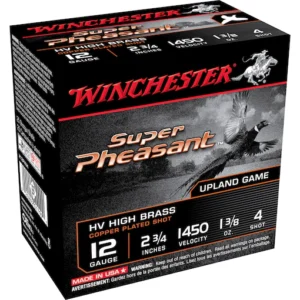 Winchester Super-X Super Pheasant Ammunition 12 Gauge 2-3/4" 1-3/8 oz #4 Copper Plated Shot Box of 25