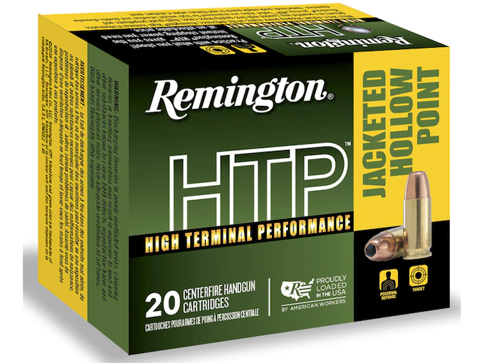 Remington High Terminal Performance (HTP) Ammunition 45 ACP 230 Grain Jacketed Hollow Point