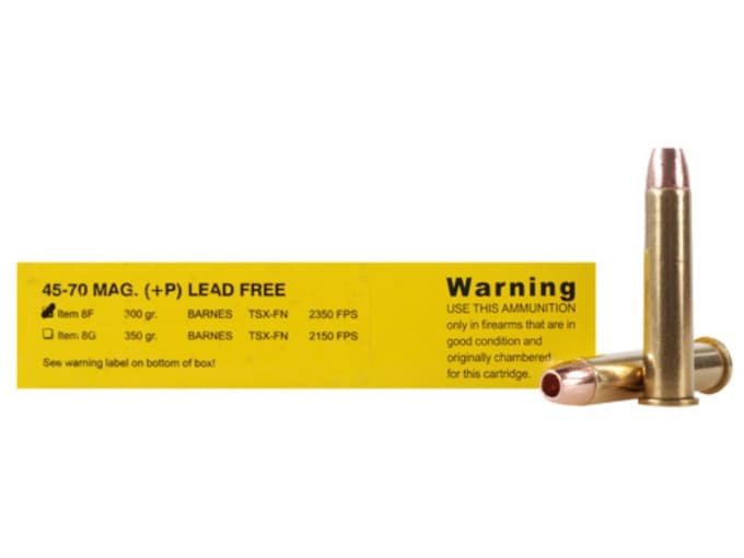 Buffalo Bore Ammunition 45-70 Government 300 Grain Barnes TSX Hollow Point Lead-Free Box of 20