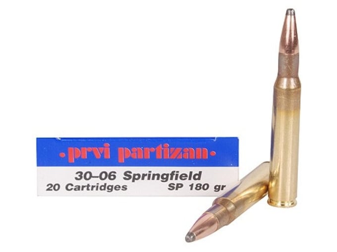Prvi Partizan Ammunition 30-06 Springfield 180 Grain Soft Point Box of 20