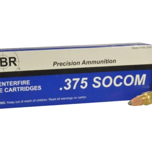 SBR Ammunition 375 SOCOM 250 Grain Sierra Spitzer Boat Tail Box of 20