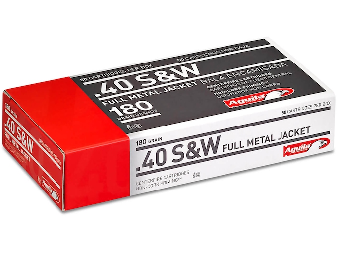 Aguila Ammunition 40 S&W 180 Grain Full Metal Jacket