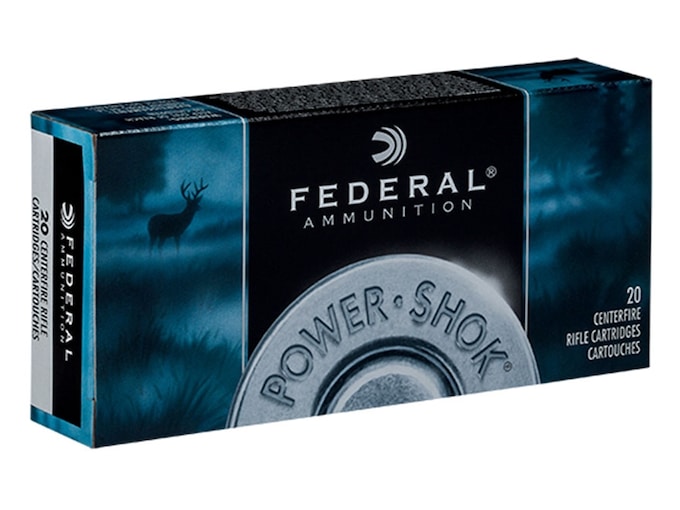 Federal Power-Shok Ammunition 6.5 Creedmoor 140 Grain Soft Point Box of 20