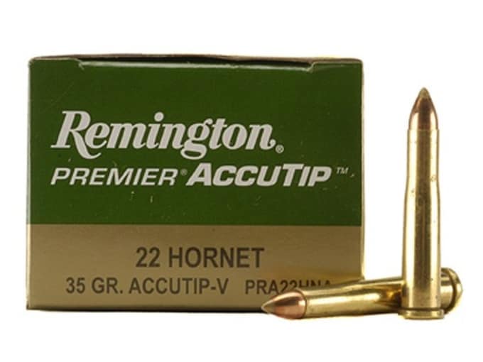 Remington Premier Varmint Ammunition 22 Hornet 35 Grain AccuTip Box of 50