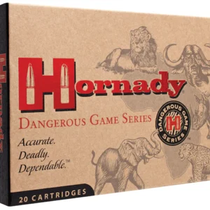 Hornady Dangerous Game Ammunition 404 Jeffery 400 Grain DGX Bonded Box of 20
