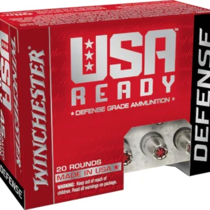 Winchester USA Ready Defense Ammunition 45 ACP 200 Grain Hex-Vent Jacketed Hollow Point Box of 20