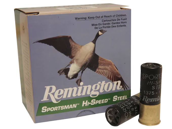 Remington Sportsman Hi-Speed Ammunition 12 Gauge 2-3/4" 1-1/8 oz #4 Non-Toxic Steel Shot