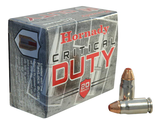 Hornady Critical Duty Ammunition 357 Sig 135 Grain FlexLock Box of 20
