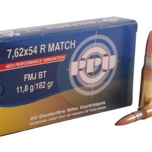 Prvi Partizan Match Ammunition 7.62x54mm Rimmed Russian 182 Grain Full Metal Jacket Box of 20