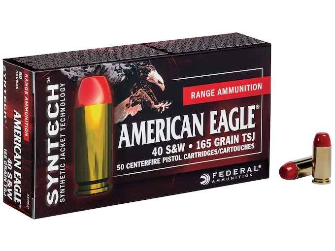 Federal Syntech Range Ammunition 40 S&W 165 Grain Total Synthetic Jacket
