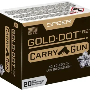 Speer Gold Dot Carry Gun Ammunition 40 S&W 165 Grain Gold Dot G2 Box of 20