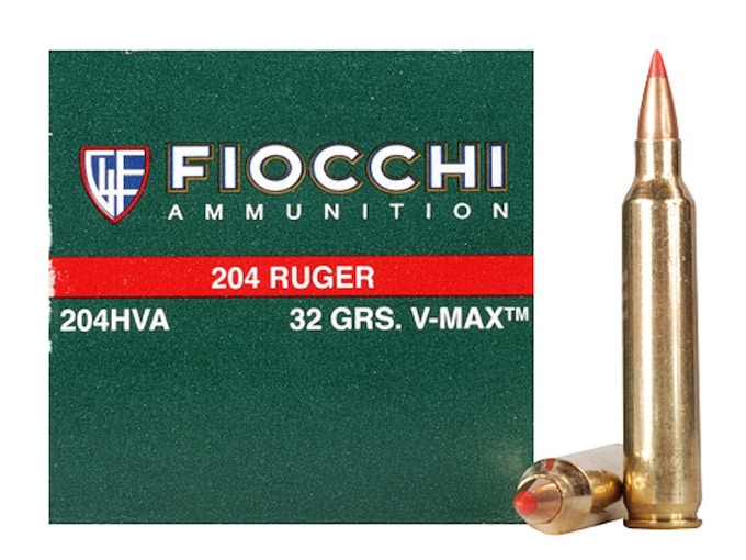 Fiocchi Extrema Ammunition 204 Ruger 32 Grain Hornady V-MAX Box of 50
