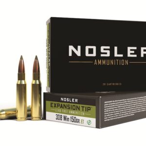 Nosler E-Tip Ammunition 308 Winchester 150 Grain E-Tip Lead-Free Box of 20