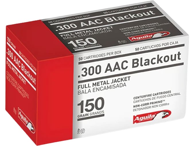 Aguila Ammunition 300 AAC Blackout 150 Grain Full Metal Jacket