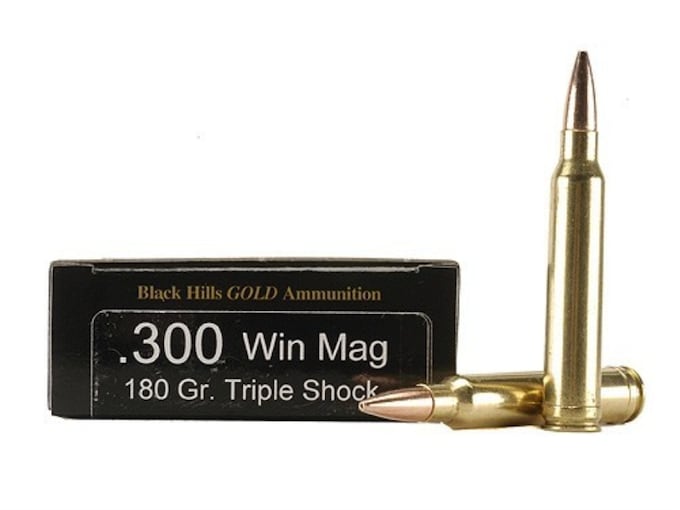 Black Hills Gold Ammunition 300 Winchester Magnum 180 Grain Barnes TSX Hollow Point Boat Tail Lead-Free Box of 20