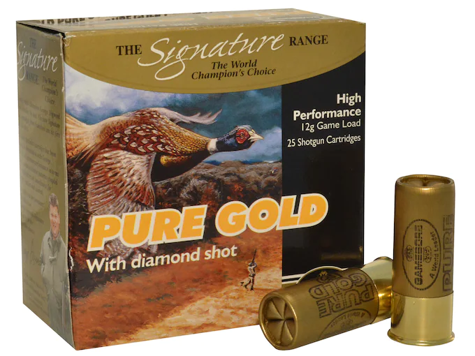 Kent Cartridge Gamebore Pure Gold Diamond Shot Ammunition 12 Gauge 2-1/2" 1 oz