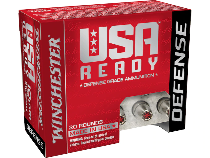 Winchester USA Ready Ammunition 10mm Auto 180 Grain Full Metal Jacket