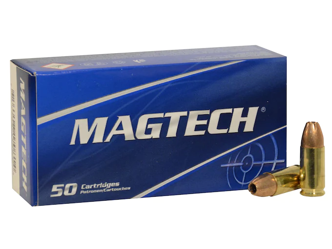 Magtech Ammunition 9mm Luger +P+ 115 Grain Jacketed Hollow Point Box of 50