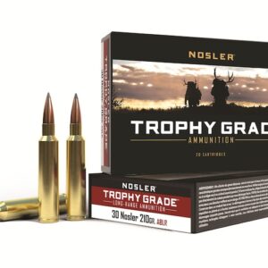 Nosler Trophy Grade Ammunition 30 Nosler 210 Grain AccuBond Long Range Box of 20