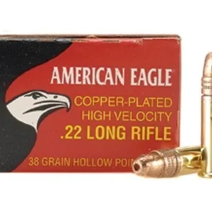 Federal American Eagle Ammunition 22 Long Rifle High Velocity 38 Grain Plated Lead Hollow Point