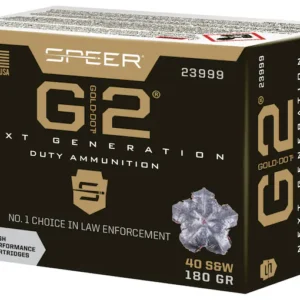 Speer Gold Dot G2 Ammunition 40 S&W 180 Grain Jacketed Hollow Point Box of 20
