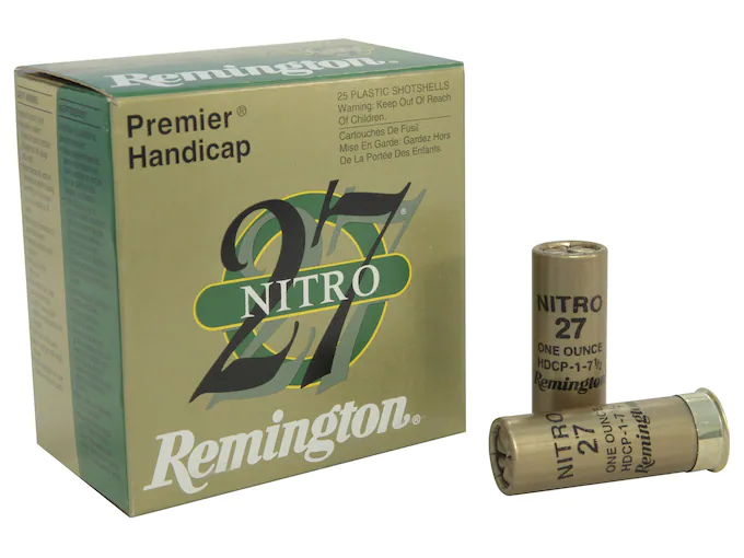 Remington Premier Nitro 27 Gold Handicap Ammunition 12 Gauge 2-3/4" 1 oz #7-1/2 Shot