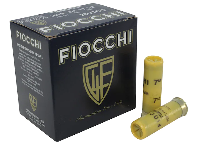 Fiocchi Exacta Superior Target Trainer Ammunition 20 Gauge 2-3/4" 3/4 oz #7-1/2 Shot