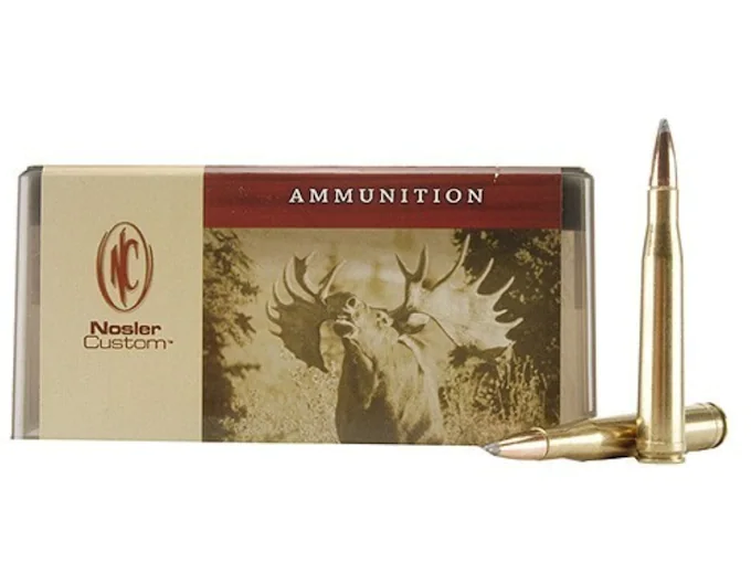 Nosler Custom Ammunition 300 H&H Magnum 180 Grain Partition Spitzer Box of 20