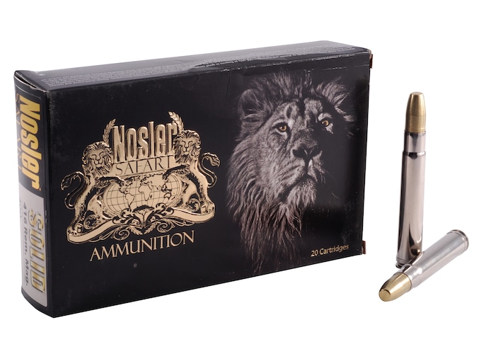 Nosler Safari Ammunition 416 Remington Magnum 400 Grain Solid Box of 20
