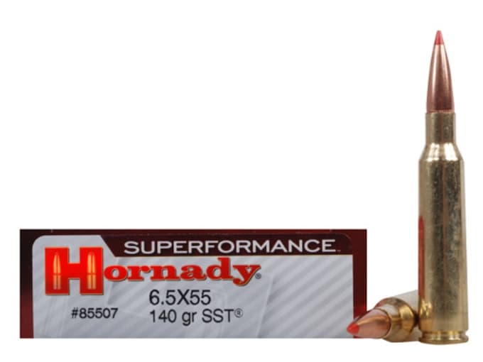 Hornady Superformance SST Ammunition 6.5x55mm Swedish Mauser 140 Grain SST Box of 20