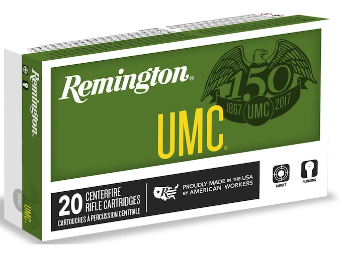 Remington UMC Ammunition 308 Winchester 150 Grain Full Metal Jacket